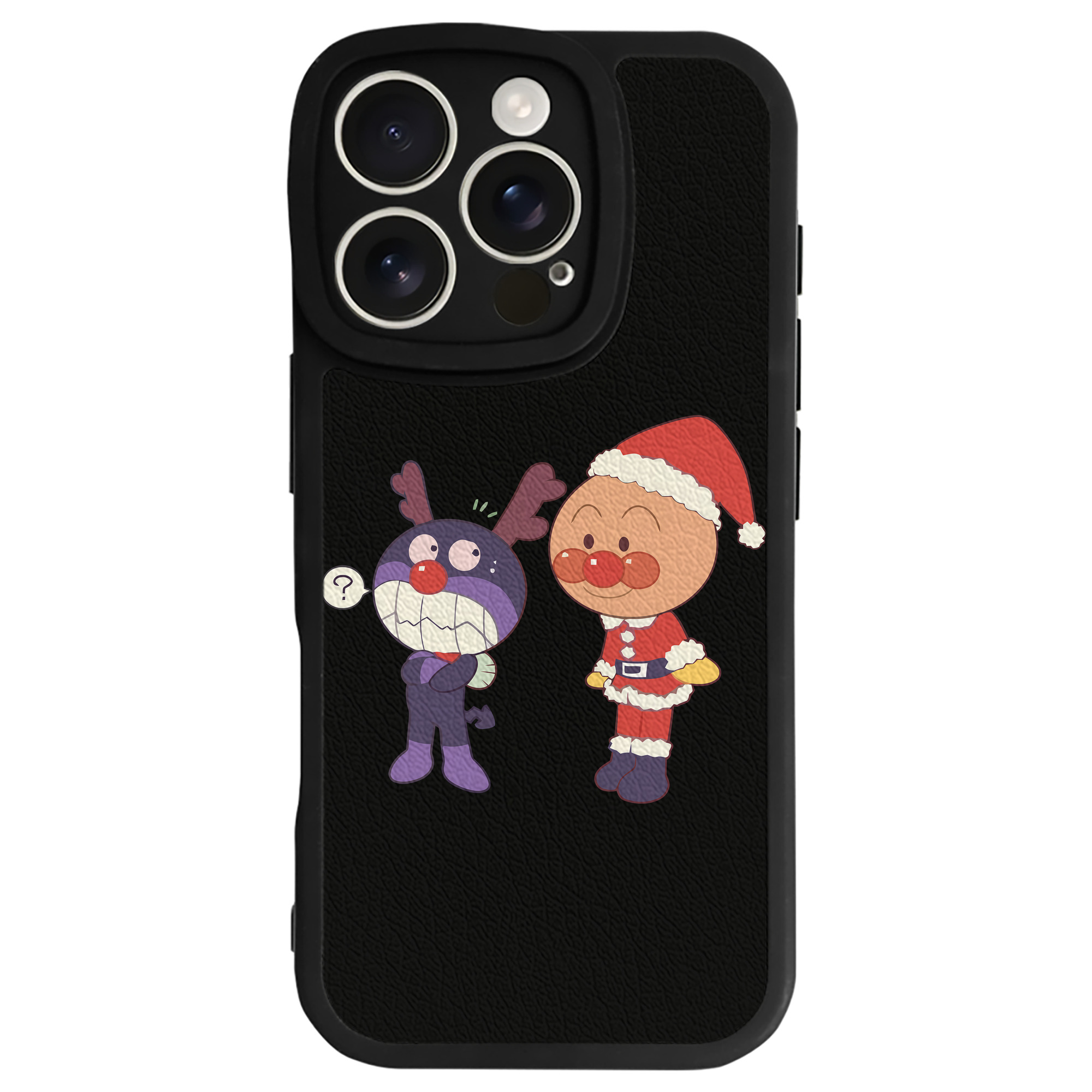 （画像用） アンパンマン Anpanman 【iPhone 16シリーズ対応】シリコンスマホケース（レザー調） 材質：シリコン